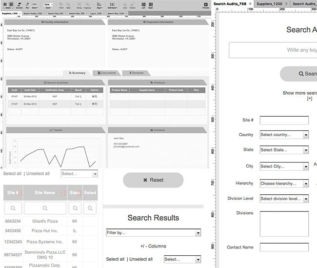 Project Wireframes